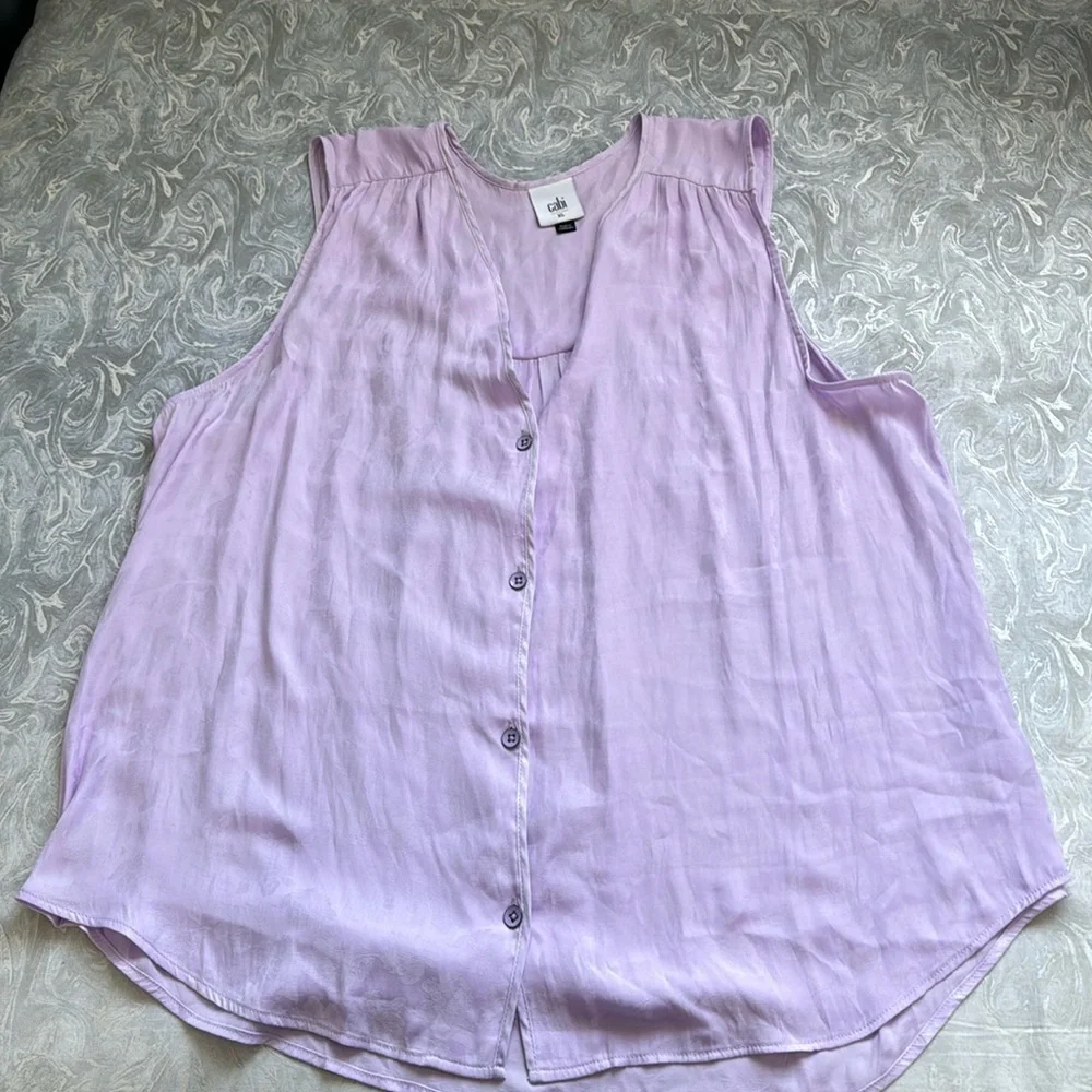 Cabi Lavender Dress Shirt XL - Picture 4 of 8